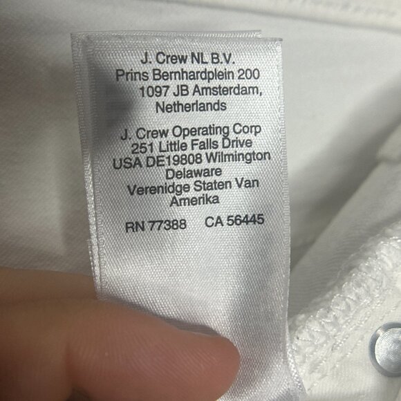 EUC J.Crew 9 in Demi Boot Crop White Jeans Size 32 - Picture 12 of 16